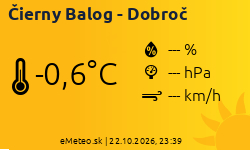 Meteostanica Čierny Balog - Dobroč
