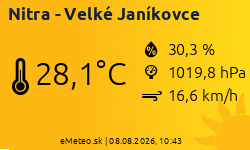 Meteostanica Nitra - Velké Janíkovce